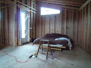 tiny bedroom in a tiny house